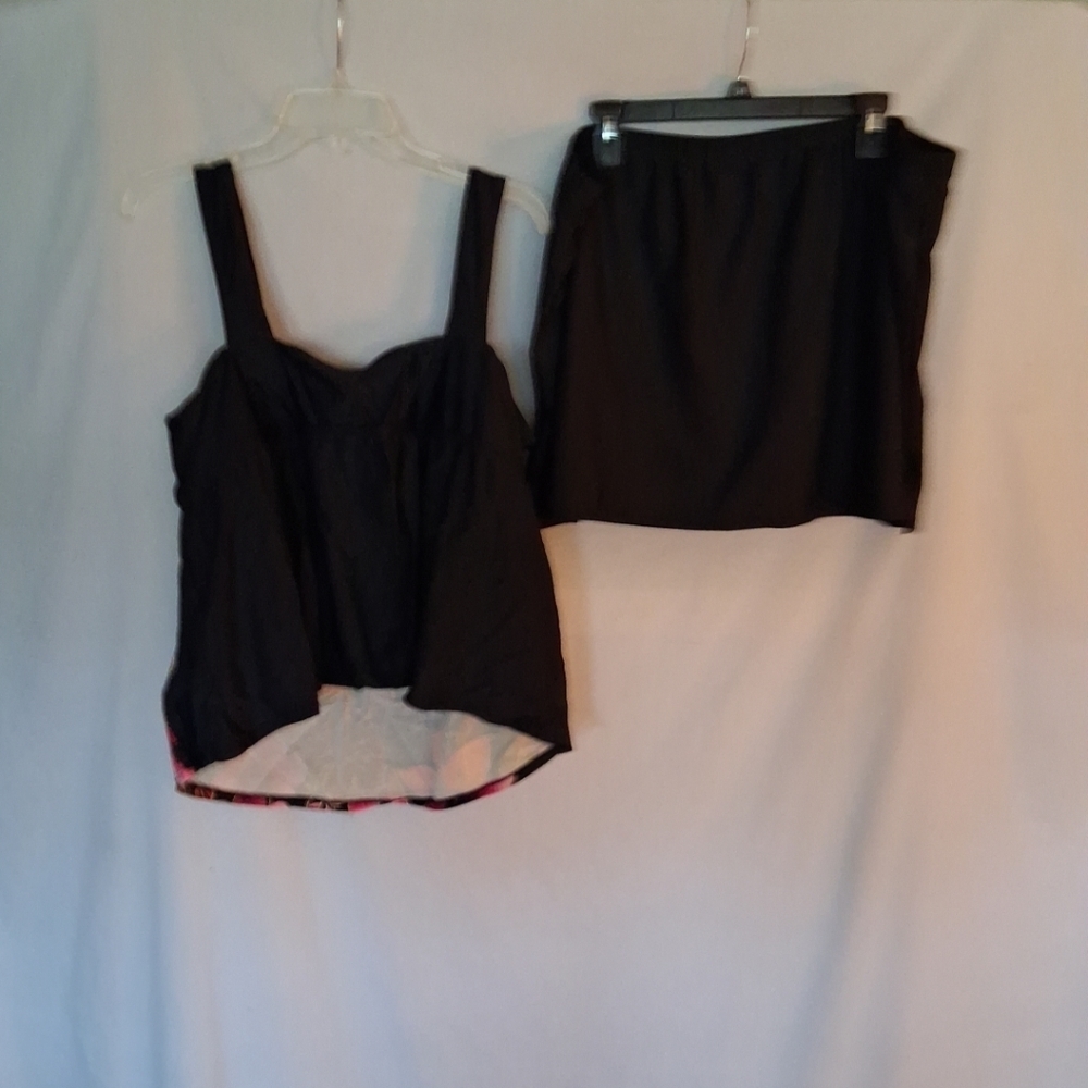 Floral Black and Pink Tankini - Picture 4 of 4